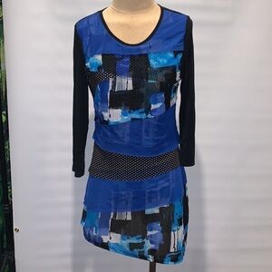 Calessa asymmetrical tiered tunic top, Small